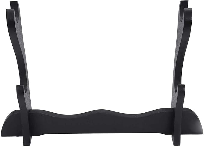 Premium Two Sword Display Stand (Black) – 26cm x 36.5cm