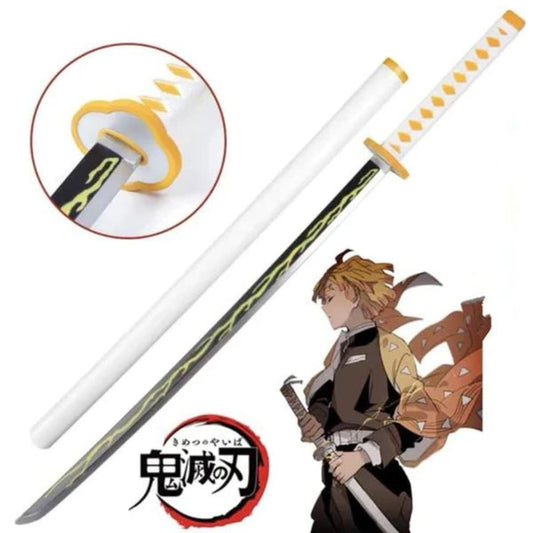 Demon Slayer – Ready Zenitsu Agatsuma wooden – Nichirin Anime Cosplay Katana/Sword