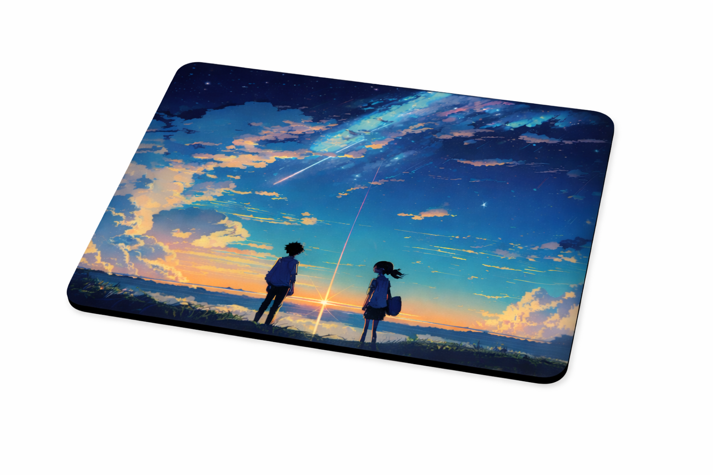 Anime Sky Scene Mouse Pad – Premium Aesthetic Desk Accessory (9 × 7.5 Inches)