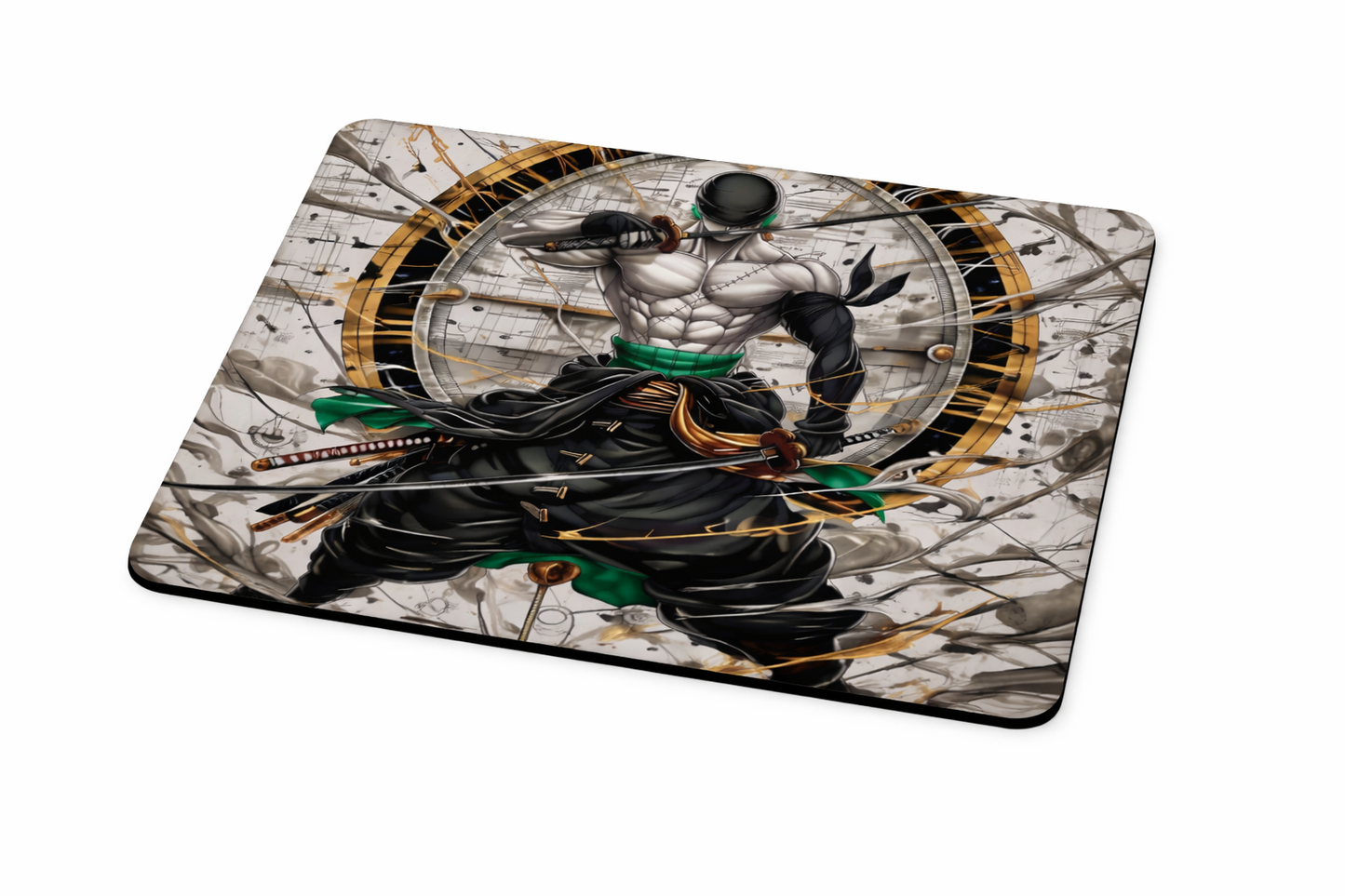 Roronoa Zoro Mouse Pad – Premium Anime Desk Accessory (9 × 7.5 Inches)