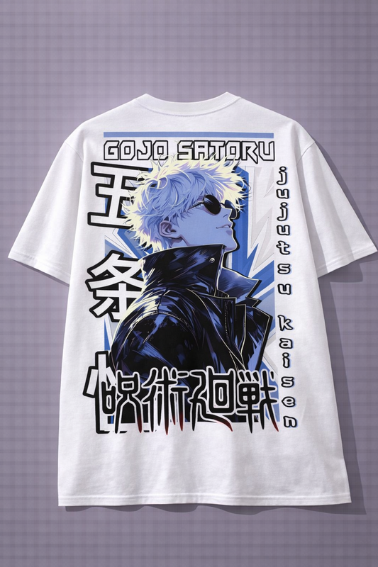 Oversized Gojo Satoru Anime Graphic T-Shirt