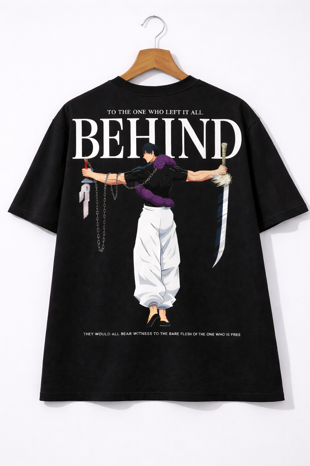 Oversized Toji Fushiguro Dark Assassin Anime Graphic T-Shirt