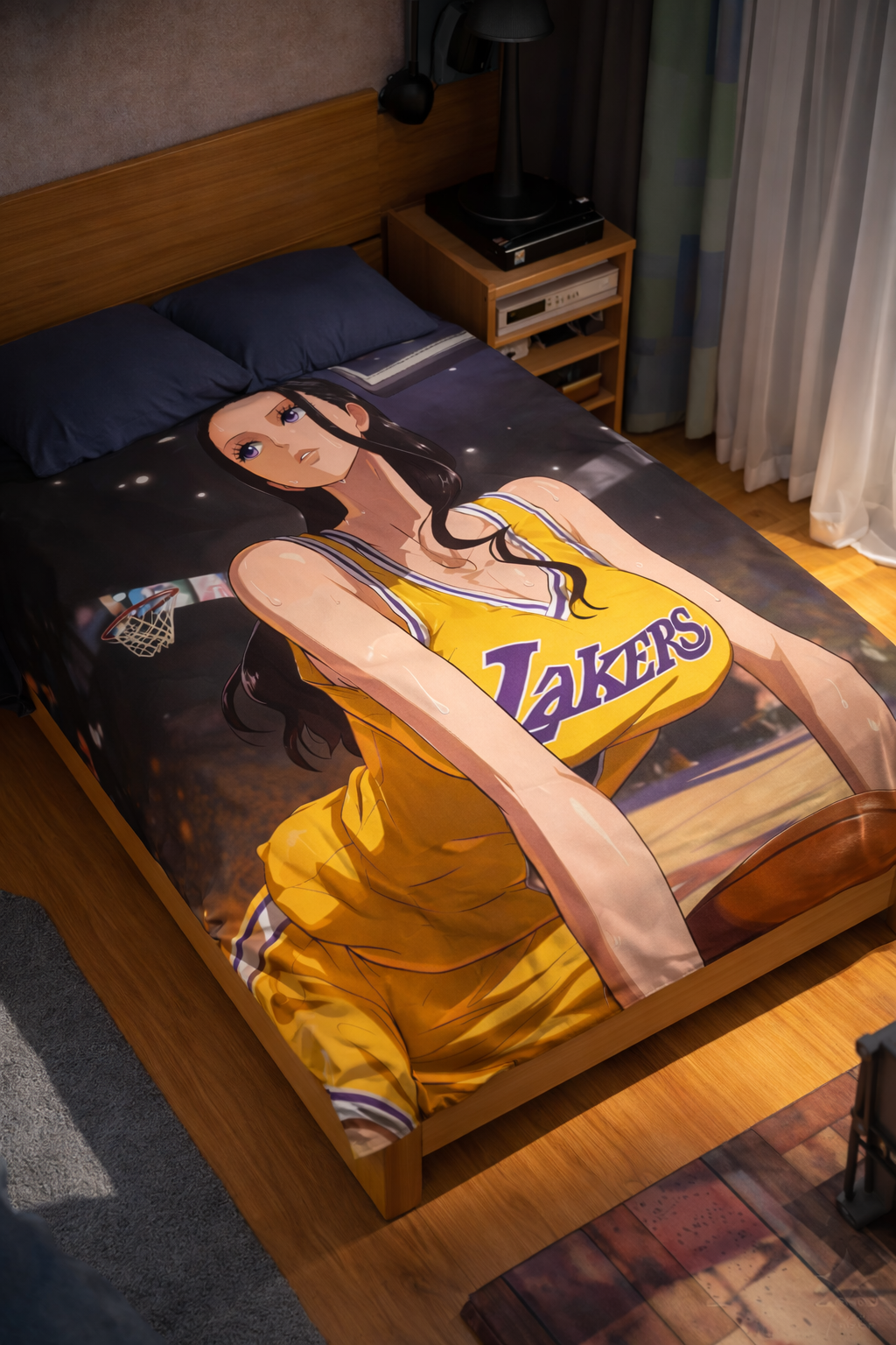 Nico Robin Courtside Style Wall Tapestry – One Piece Anime Character Art (56 × 96 Inches)