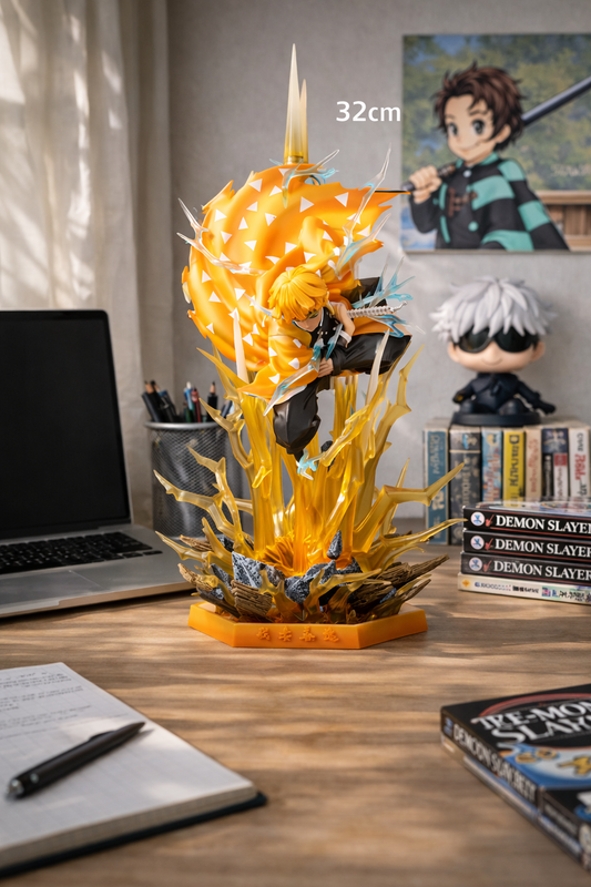 Zenitsu Agatsuma 32cm Premium Anime Figure – Demon Slayer Collector’s Edition