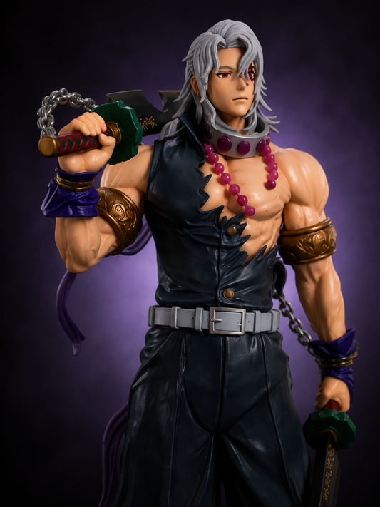30cm Tengen Uzui Sound Hashira Dual Blade Figure