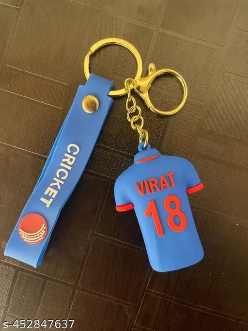 Virat 18 Cricket Jersey Keychain – For Real Fans Only