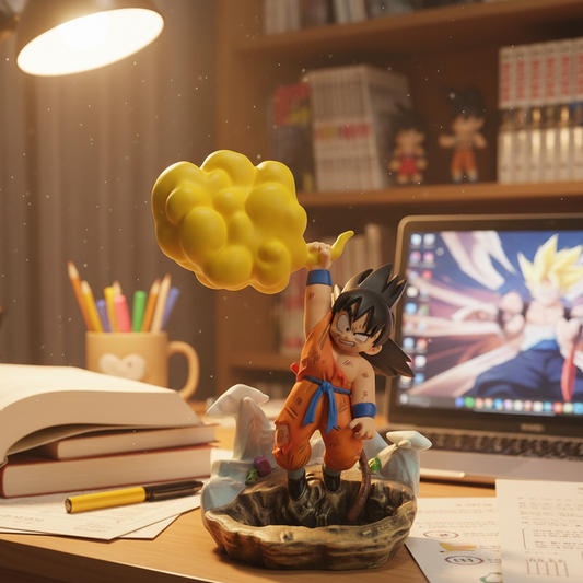 Dragon Ball Kid Goku Flying on Nimbus 10cm Figure | Classic Anime Collectible