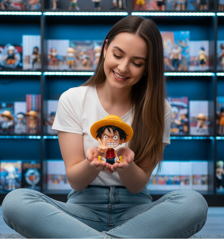 One Piece – Monkey D. Luffy Mini Figure (9cm) | “Straw Hat Victory Pose” Edition