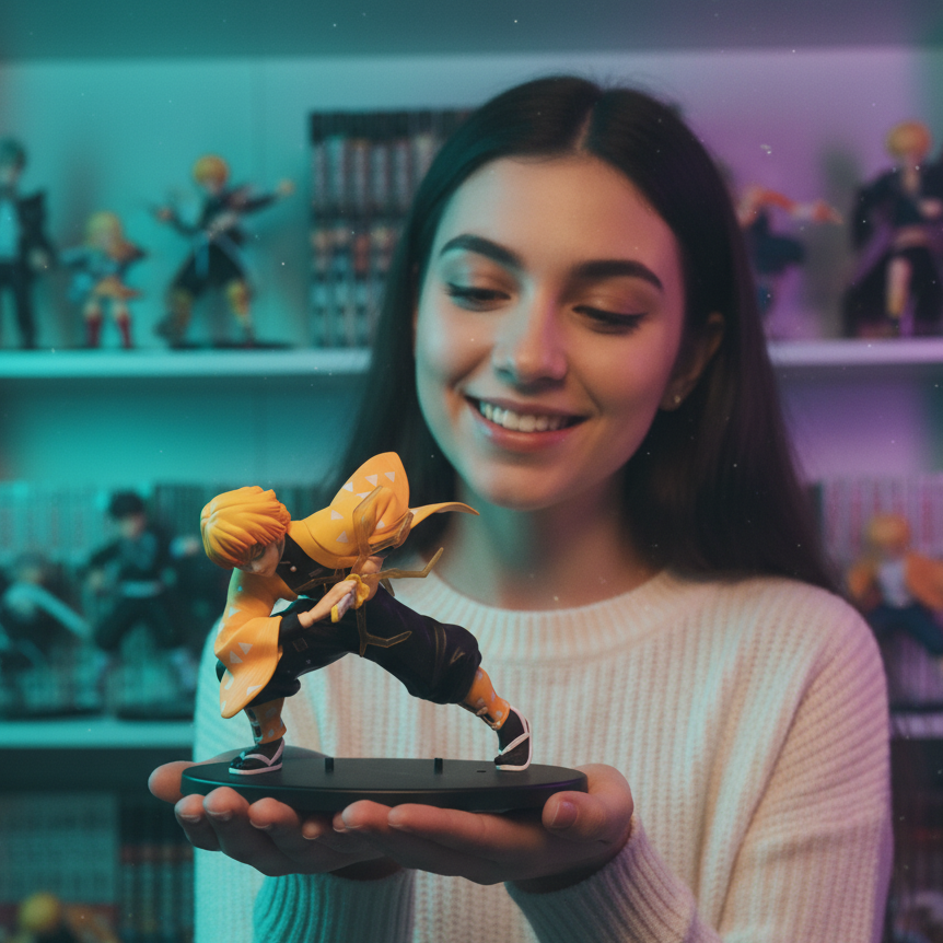 Zenitsu Agatsuma “Thunderclap & Flash” Action Figure | 14 cm