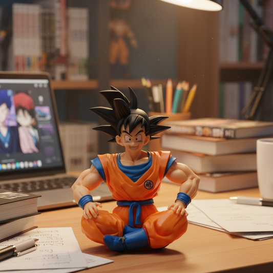 Dragon Ball Sitting Goku 8cm Figure | Classic Orange Gi Collectible