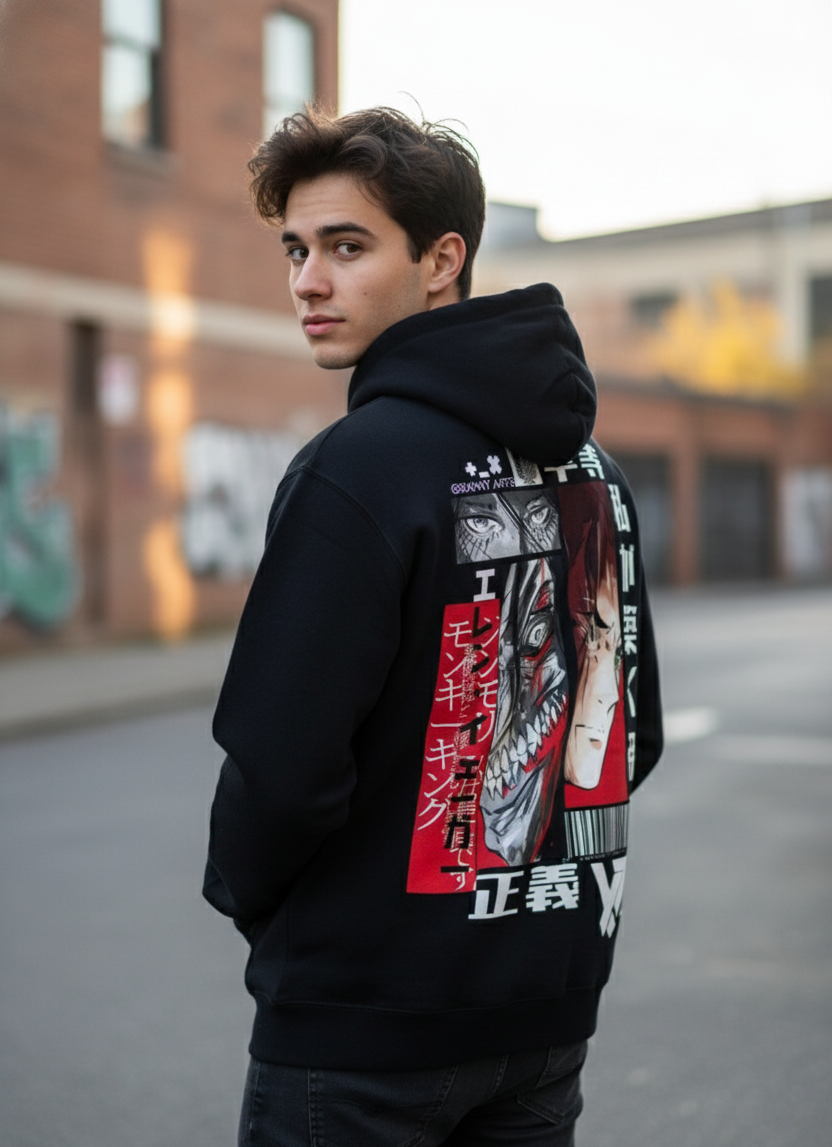 Eren Yeager Premium Anime Hoodie