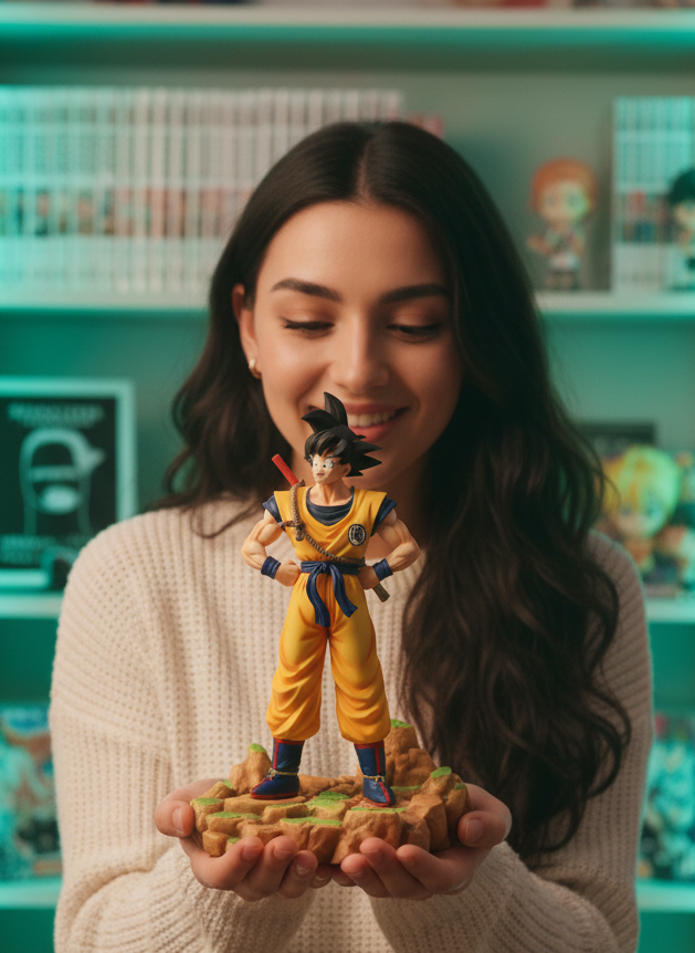 Dragon Ball Z Goku Standing on Rocky Base 33cm Figure | Premium Collector Edition