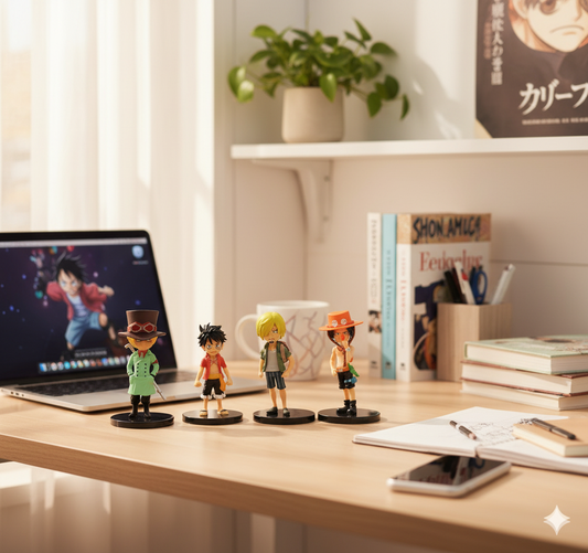 One Piece Mini 8-Figure Set (8cm) – The Straw Hat Crew in Adorable Style!