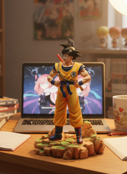 Dragon Ball Z Goku Standing on Rocky Base 33cm Figure | Premium Collector Edition