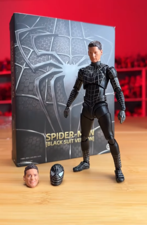 Original CT Collection โ Spider-Man Black Suit Version Premium Figure (With Official Box)
