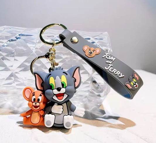 Tom & Jerry Premium Rubber Keychain – Cute, Classic & Collectible