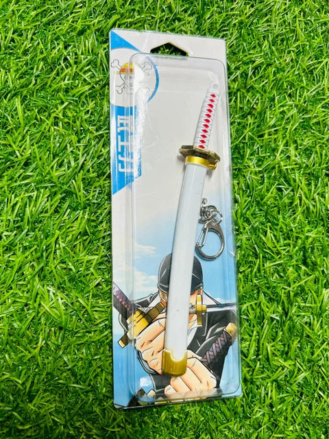 Zoro’s Enma-Inspired White Mini Katana Keychain