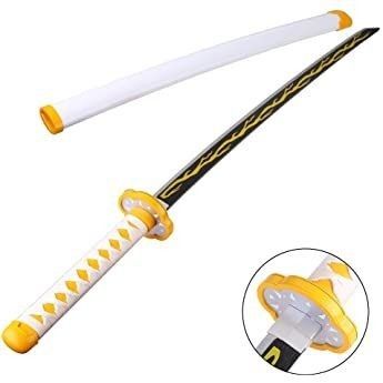 Demon Slayer – Ready Zenitsu Agatsuma wooden – Nichirin Anime Cosplay Katana/Sword