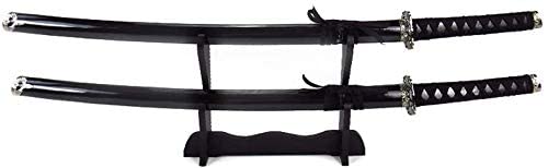 Premium Two Sword Display Stand (Black) – 26cm x 36.5cm