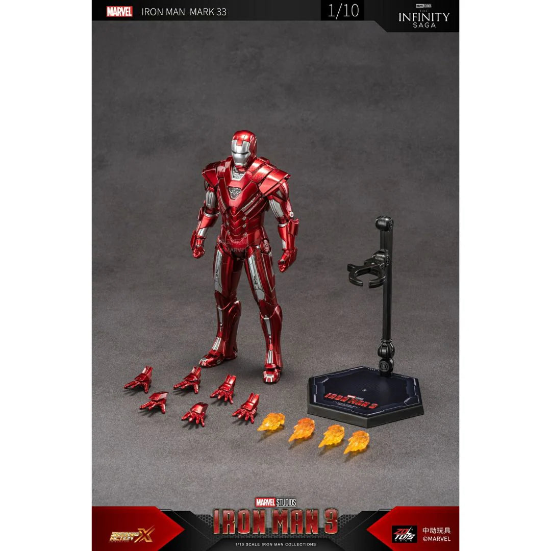 Original ZD Collection – Iron Man Mark XXXIII (Silver Centurion) Premium Figure (With Official Box)