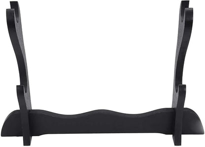 Premium Two Sword Display Stand (Black) – 26cm x 36.5cm