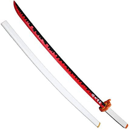 Demon Slayer – Ready Kyojuro Rengoku Nichirin Wooden – Anime Cosplay Katana/Sword