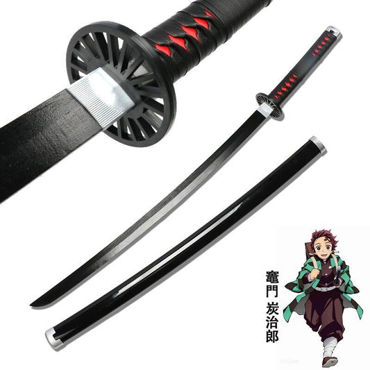 Demon Slayer – Ready Tanjiro Kamado wooden – Nichirin Anime Cosplay Katana/Sword