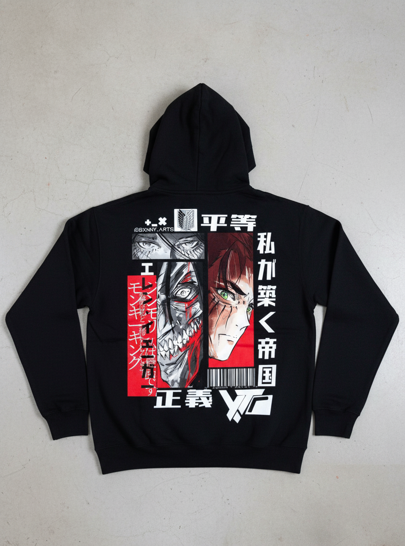 Eren Yeager Premium Anime Hoodie