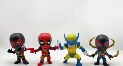 Marvel Mini Heroes Figure Set | 10 cm Chibi Battle Edition