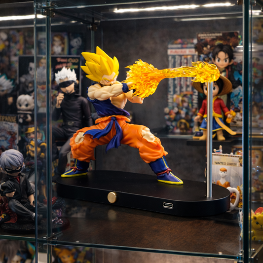 Super Saiyan Goku Energy Blast Figure – 16cm LED Light Display Edition