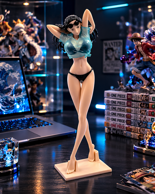 Nico Robin Casual Beach Pose Figure – 20cm Premium Display Edition