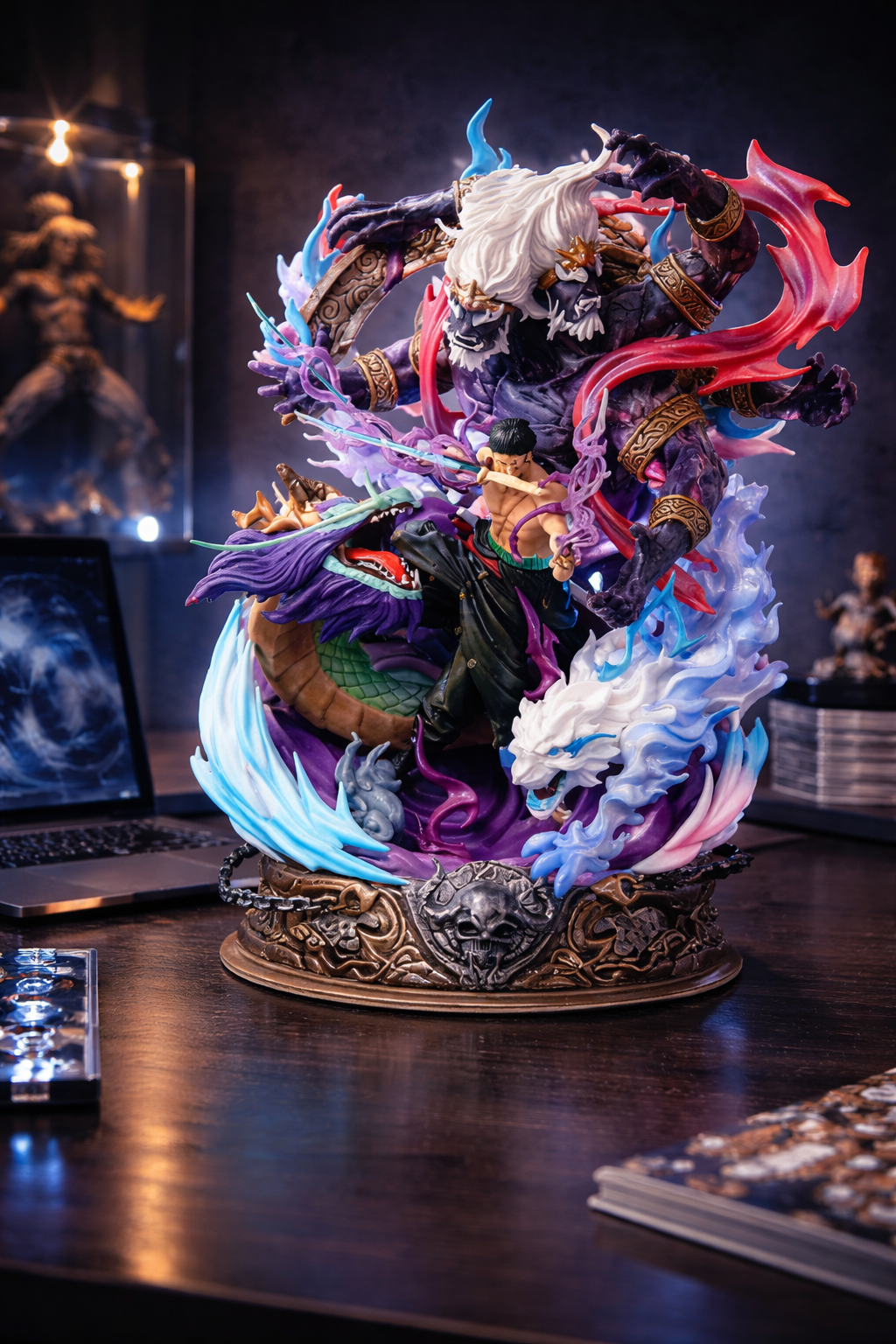 Roronoa Zoro Demon Slash Battle Scene Figure – 22cm Premium Display Edition