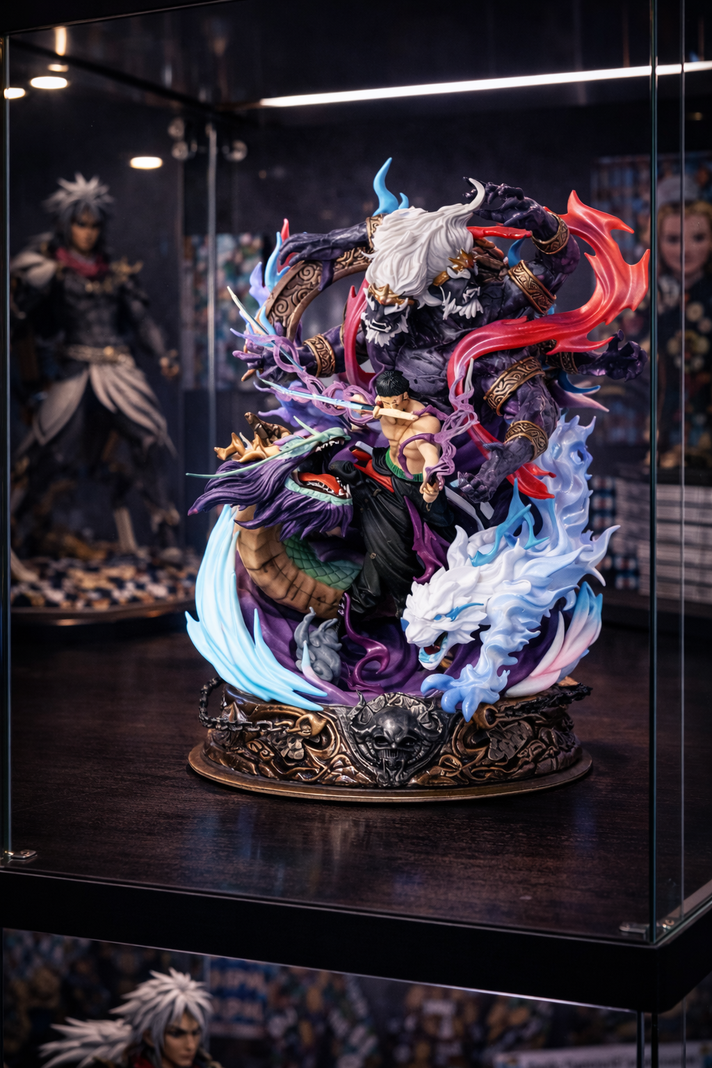 Roronoa Zoro Demon Slash Battle Scene Figure – 22cm Premium Display Edition