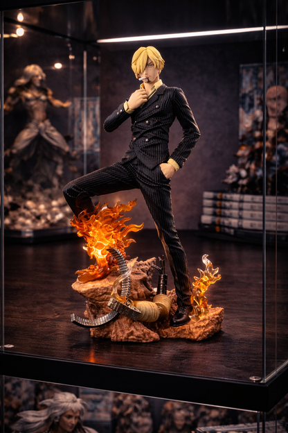 Sanji Diable Jambe Flame Kick Figure – 26cm Premium Display Edition