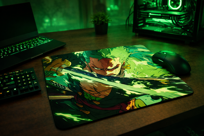 Zoro Mouse Pad – Premium Anime Desk Accessory (9 × 7.5 Inches)