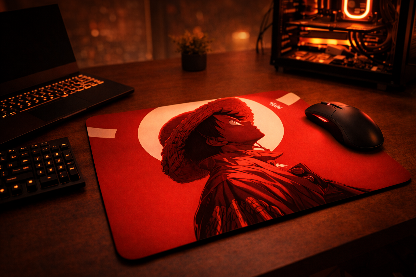 Luffy Mouse Pad – Premium Anime Desk Accessory (9 × 7.5 Inches)