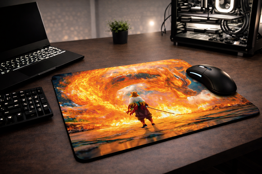Kyojuro Rengoku Mouse Pad – Premium Anime Desk Accessory (9 × 7.5 Inches)
