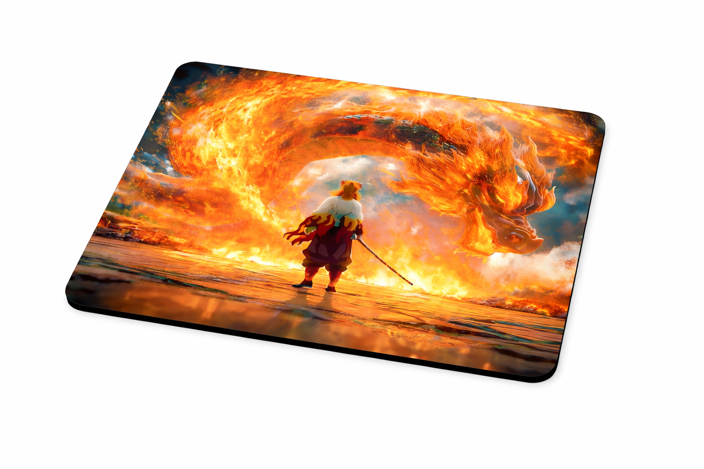 Kyojuro Rengoku Mouse Pad – Premium Anime Desk Accessory (9 × 7.5 Inches)