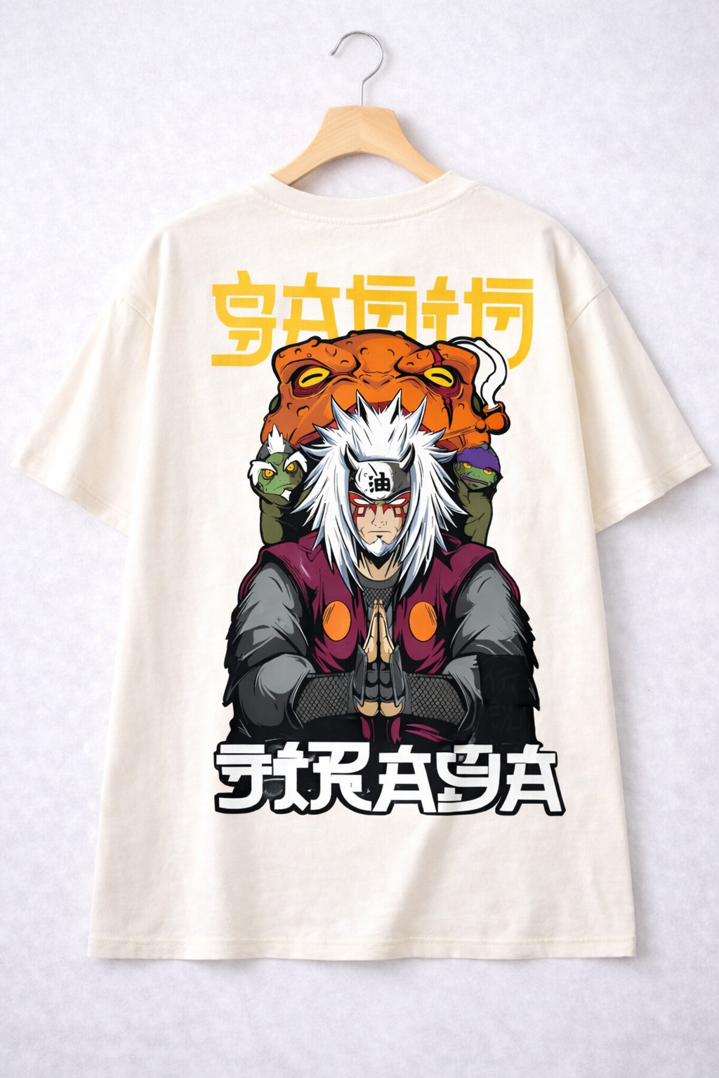 Oversized Jiraiya Sage Master Anime Graphic T-Shirt