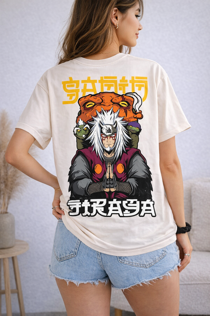 Oversized Jiraiya Sage Master Anime Graphic T-Shirt