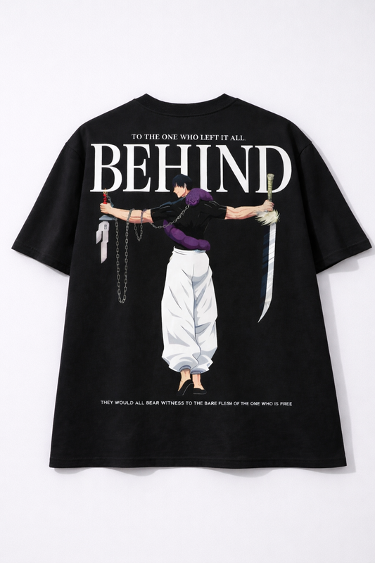 Oversized Toji Fushiguro Dark Assassin Anime Graphic T-Shirt