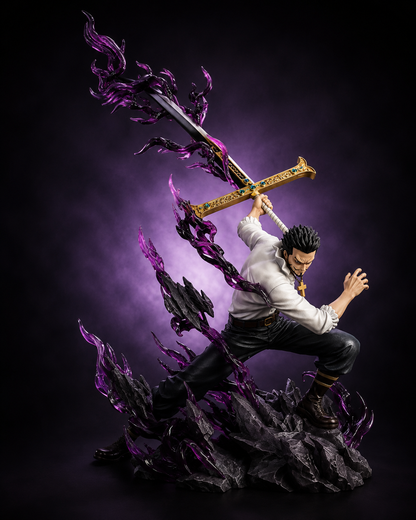 35cm Dracule Mihawk Dark Blade Slash Figure
