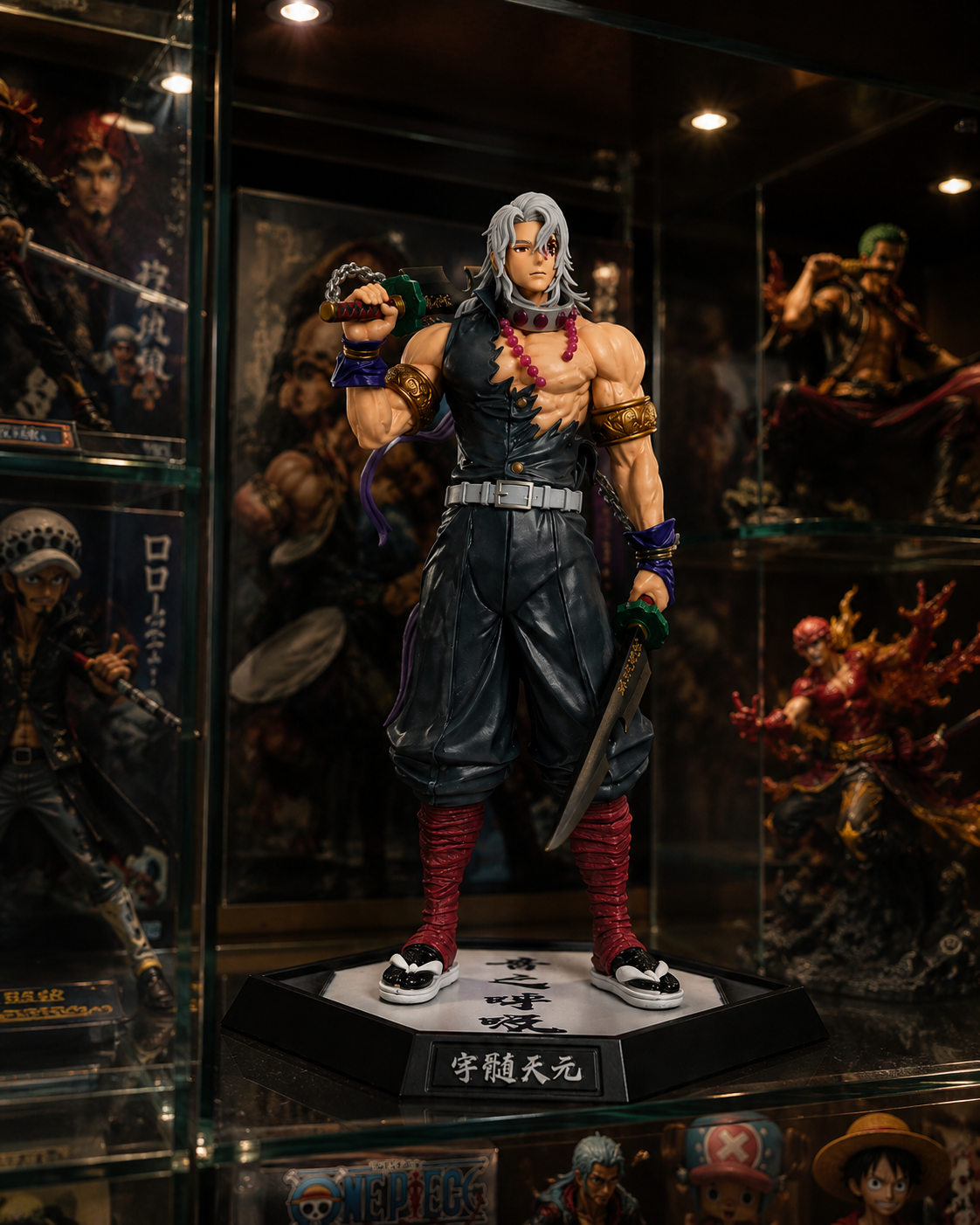 30cm Tengen Uzui Sound Hashira Dual Blade Figure