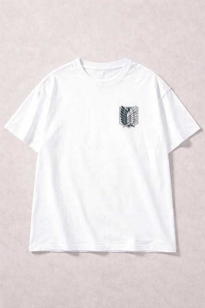 Oversized Mikasa Ackerman Minimalist Anime Graphic T-Shirt