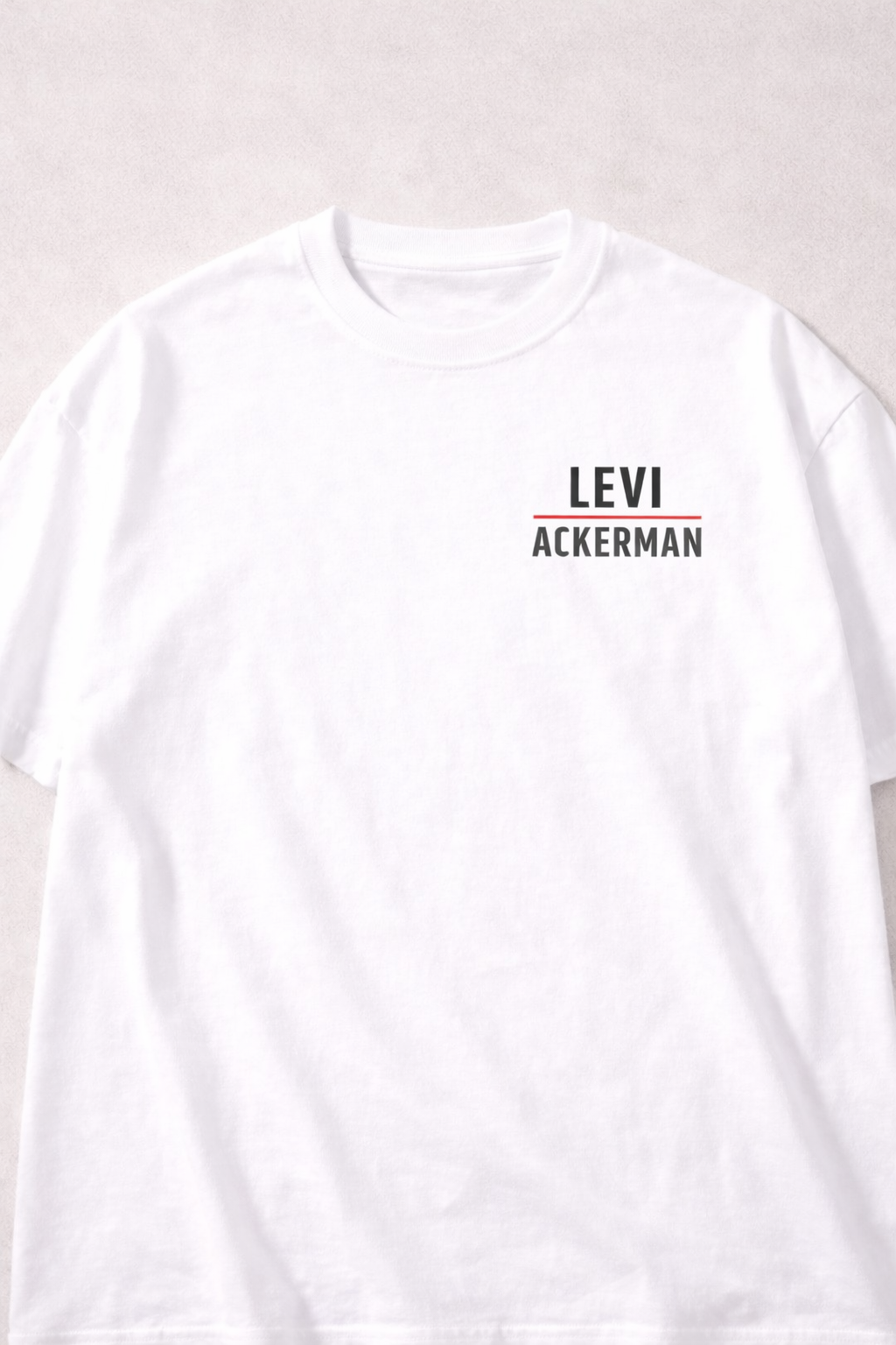 Oversized Levi Ackerman Elite Soldier Anime Graphic T-Shirt