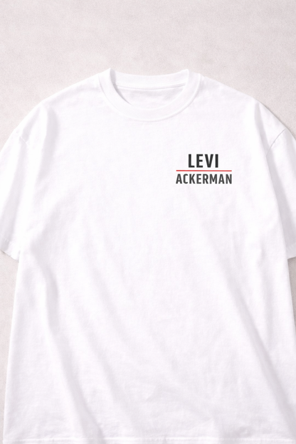 Oversized Levi Ackerman Elite Soldier Anime Graphic T-Shirt