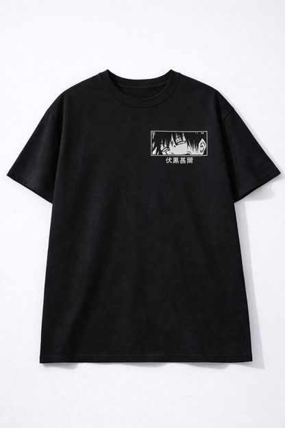 Oversized Toji Fushiguro Dark Assassin Anime Graphic T-Shirt