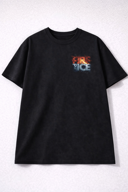 Oversized Shoto Todoroki Half-Cold Half-Hot Anime Graphic T-Shirt