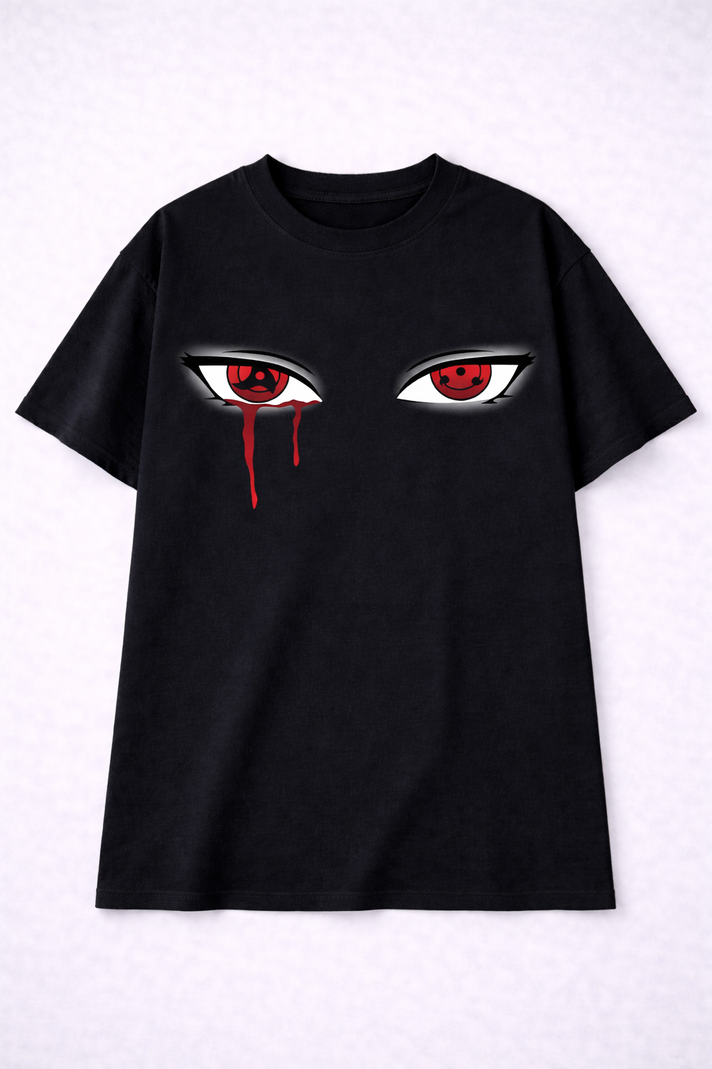 Oversized Itachi Uchiha Sharingan Anime Graphic T-Shirt