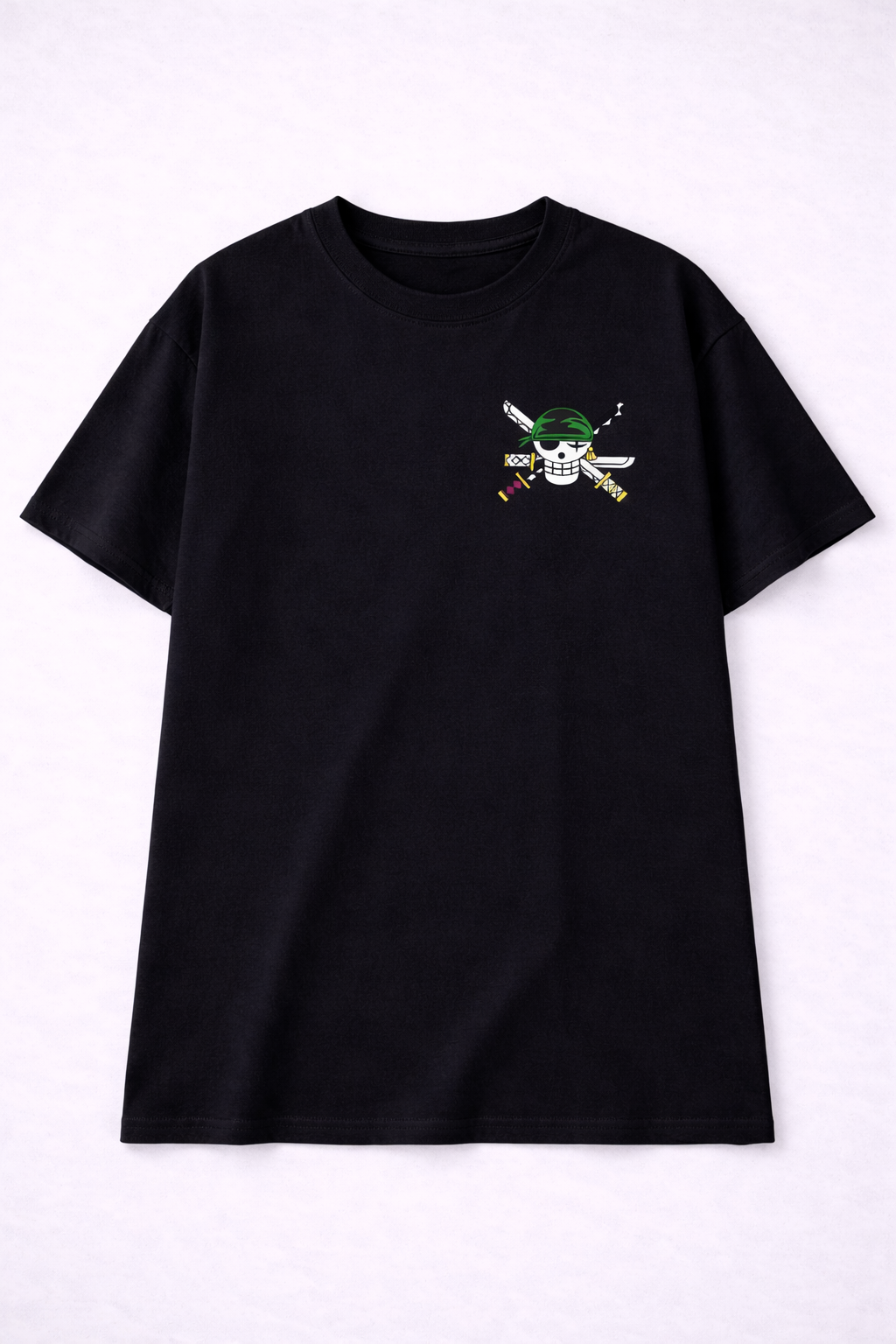 Oversized Roronoa Zoro Three-Sword Style Anime Graphic T-Shirt